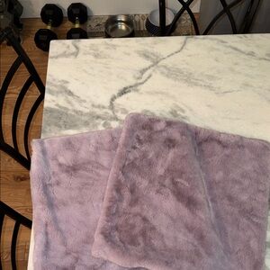 Soft Purple Faux Fur Throw Blanket